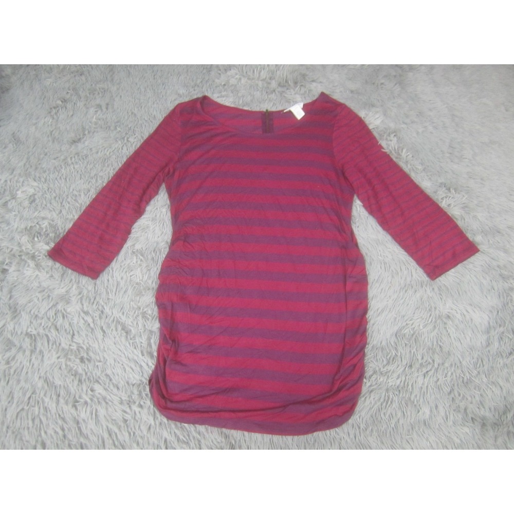 Jessica Simpson Maternity Dress Womens XL Pink‎ Boat Neck 3/4 Long Sleeve